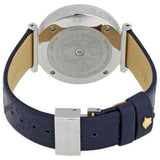 Versace V-Twist Quartz Blue Dial Blue Leather Strap Watch for Women - VELS00119 Buy Now By Versace