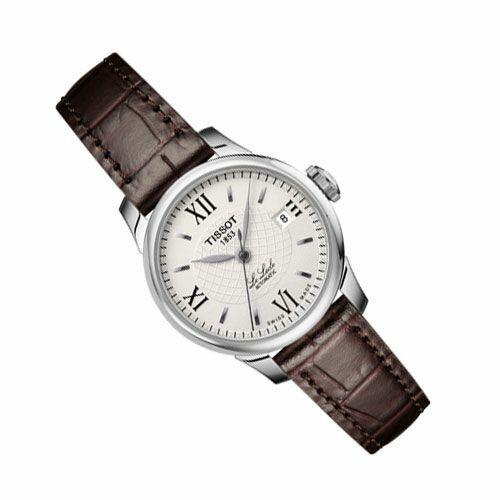 Tissot T Classic Le Locle Automatic Silver Dial Brown Leather Strap Watch For Women - T006.207.16.038.00 Buy Now By Tissot