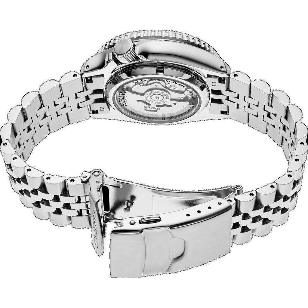 Seiko 5 Sports GMT Automatic Orange Dial Silver Steel Strap Watch For Men - SSK005K1 Buy Now By Seiko