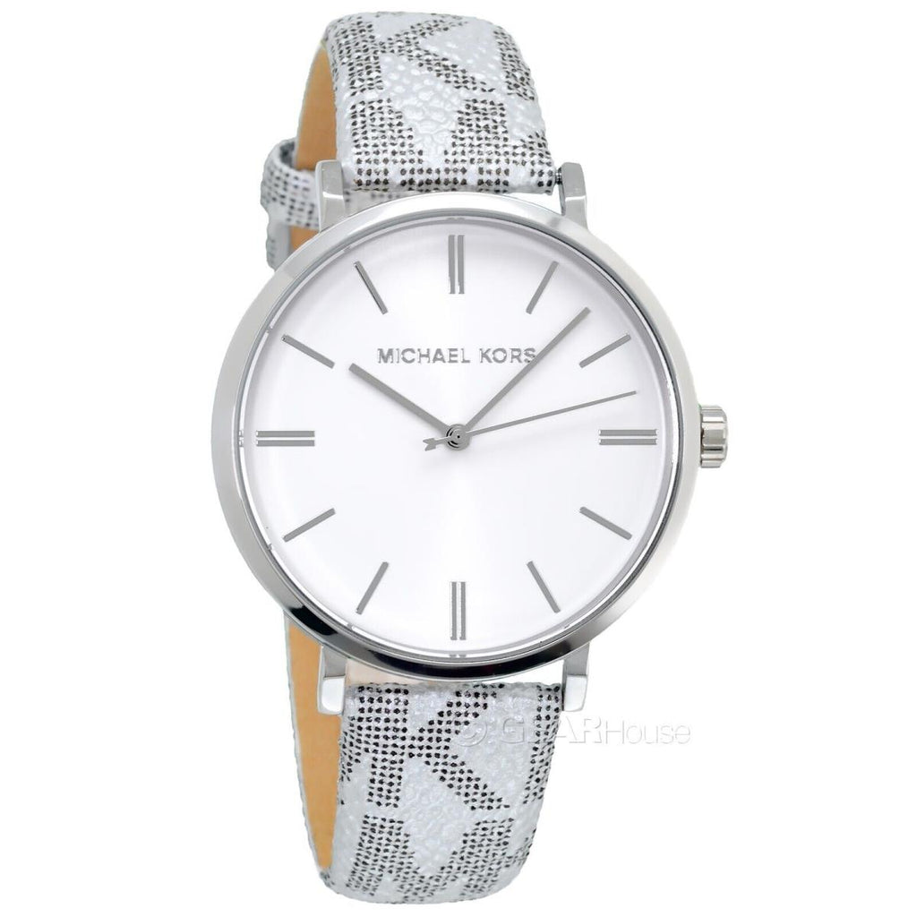 Michael Kors Addyson Quartz White Dial Gray Leather Strap Watch for Women - MK2951 Buy Now By Michael Kors