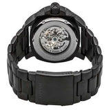 Fossil Modern Machine Automatic Silver Dial Black Steel Strap Watch for Men - ME3080 Buy Now By Fossil