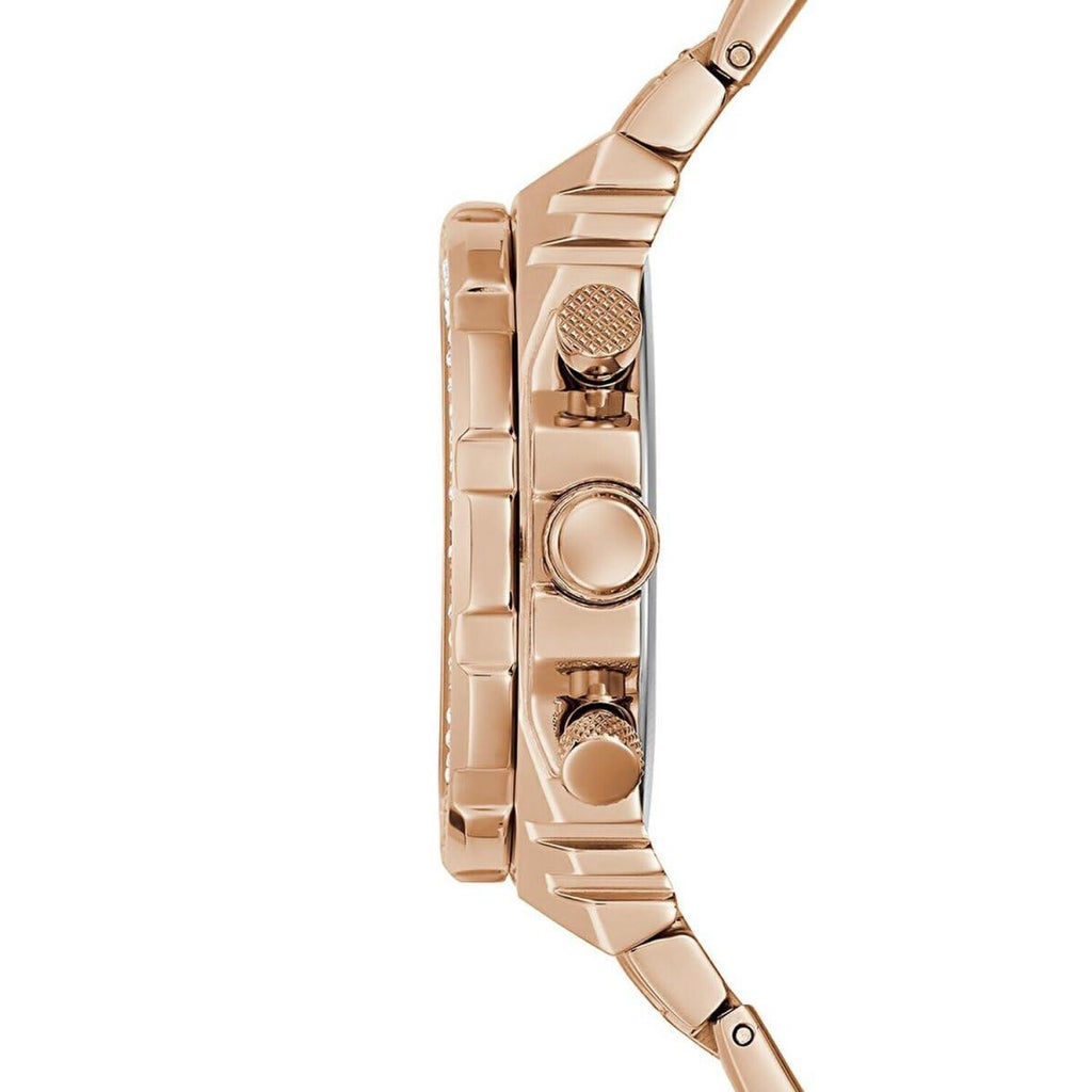 Guess Fusion Chronograph Rose Gold Dial Rose Gold Steel Strap Watch for Women - GW0552L3 Buy Now By Guess