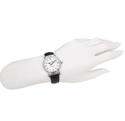 Coach Madison White Dial Black Leather Strap Watch for Women - 14502406 Buy Now By Coach