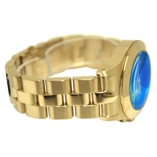 Marc Jacobs Blade Chronograph Blue Dial Gold Steel Strap Watch for Women - MBM3307 Buy Now By Marc Jacobs