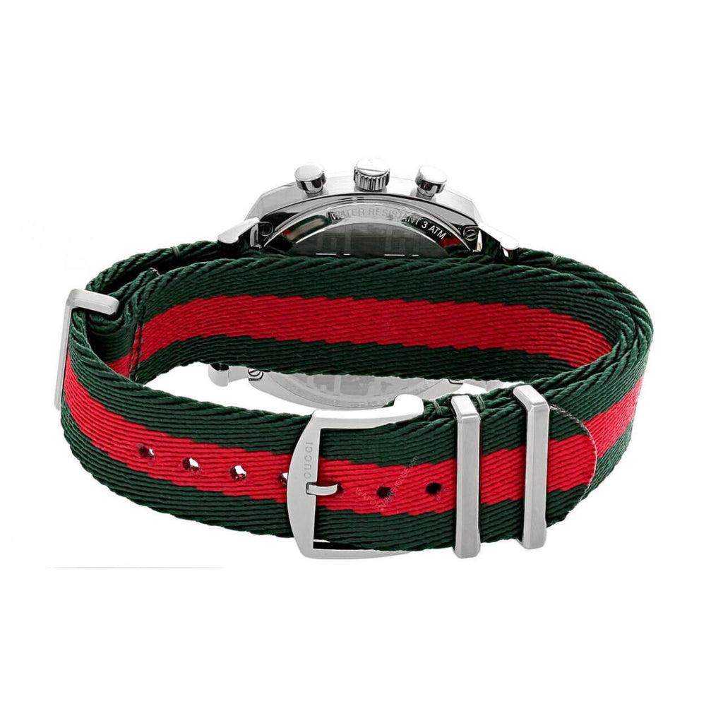 Gucci Grip Quartz Chronograph Red Dial Two Tone NATO Strap Watch for Men - YA157304 Buy Now By Gucci
