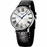 Tissot Carson Premium Silver Dial Black Leather Strap Watch For Men - T122.410.16.033.00 Buy Now By Tissot