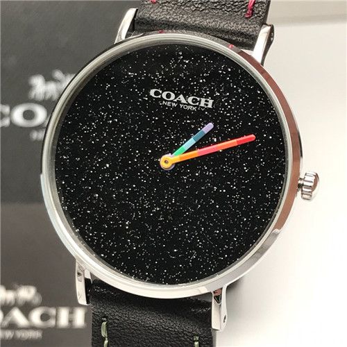 Coach Perry Black Dial Black Leather Strap Watch for Women - 14503033 Buy Now By Coach