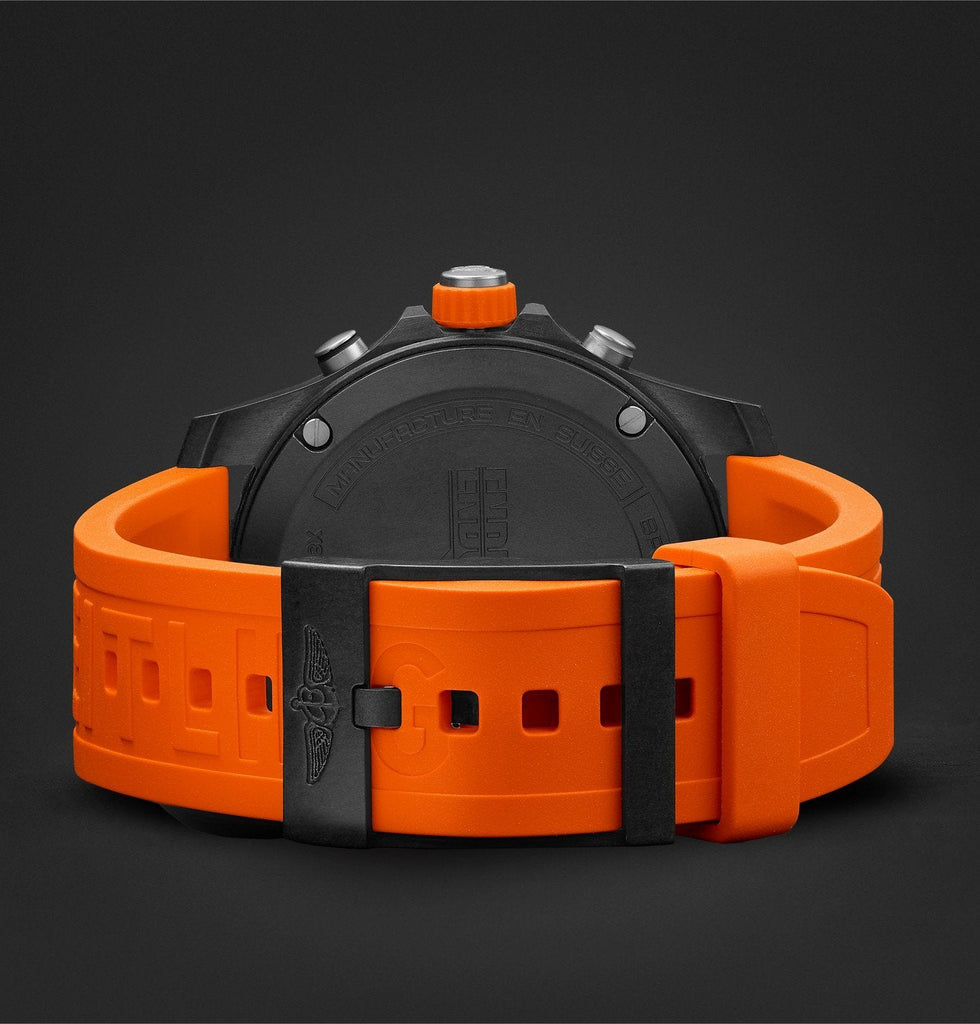 Breitling Endurance Pro Black Dial Orange Rubber Strap Watch for Men - X82310A51B1S1 Buy Now By Breitling