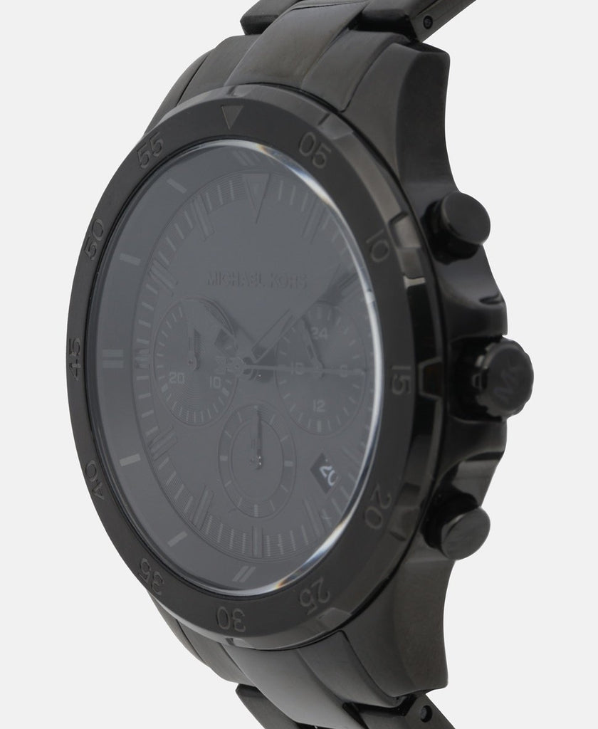 Michael Kors Grayson Chronograph Black Dial Black Steel Strap Watch For Men - MK9109 Buy Now By Michael Kors