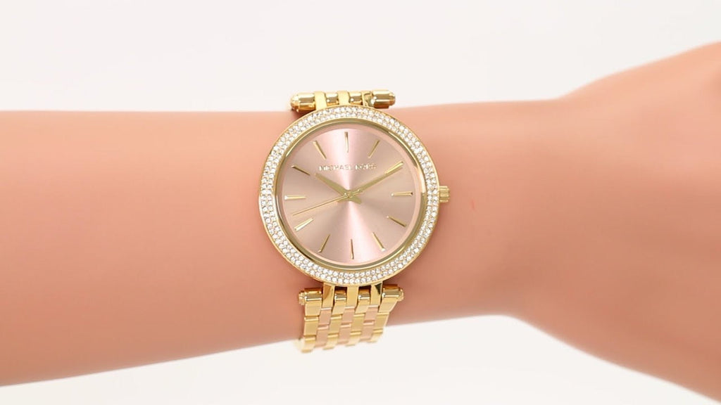 Michael Kors Darci Rose Gold Dial Rose Gold Steel Strap Watch for Women - MK3507 Buy Now By Michael Kors
