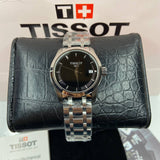 Tissot T Trend Couturier Lady Black Dial Silver Steel Strap Watch For Women - T035.210.11.051.00 Buy Now By Tissot