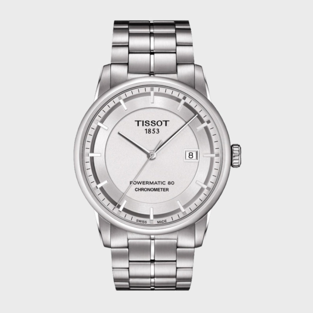Tissot Luxury Powermatic 80 Silver Dial Silver Steel Strap Watch For Men - T086.408.11.031.00 Buy Now By Tissot