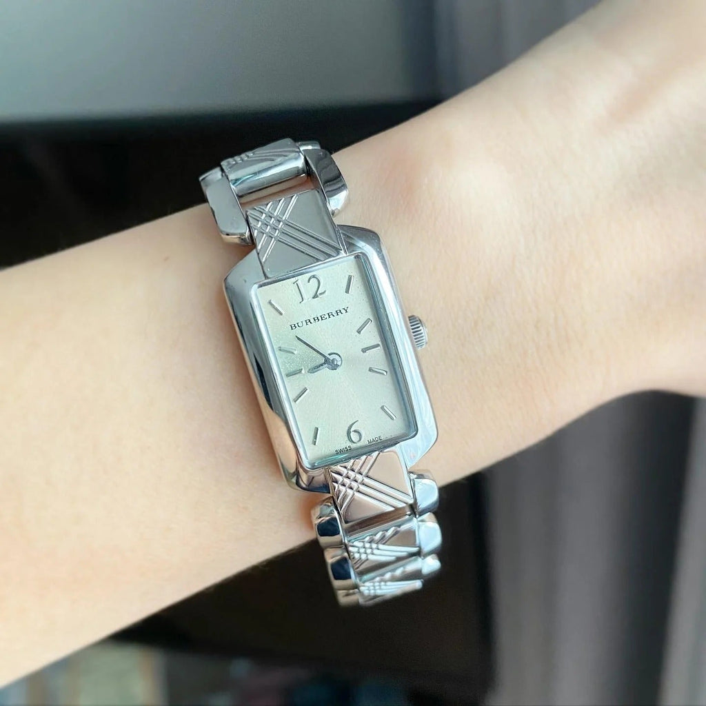 Burberry Signature Silver Dial Silver Steel Strap Watch for Women - BU4212 Buy Now By Burberry