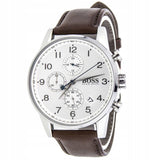 Hugo Boss Navigator White Dial Brown Leather Strap Watch for Men - 1513495 Buy Now By Hugo Boss