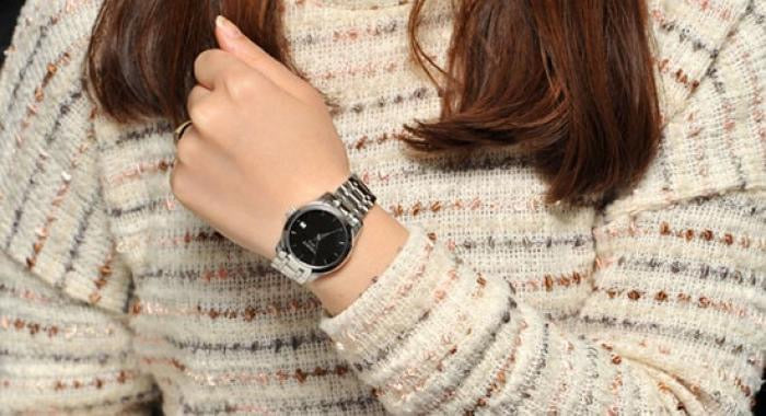 Tissot T Trend Couturier Lady Black Dial Silver Steel Strap Watch For Women - T035.210.11.051.00 Buy Now By Tissot