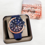 Fossil Bannon Multifunction Blue Dial Blue Silicone Strap Watch for Men - BQ2498 Buy Now By Fossil