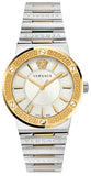 Versace Hellenyium Green Dial Two Tone Steel Strap Watch for Women - VEVH00620 Buy Now By Versace