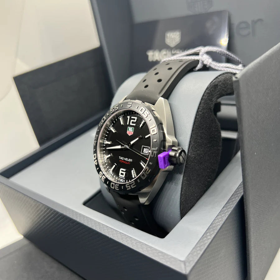Tag Heuer Formula 1 Quartz Blue Dial Black Rubber Strap Watch for Men - WAZ1118.FT8023 Buy Now By Tag Heuer