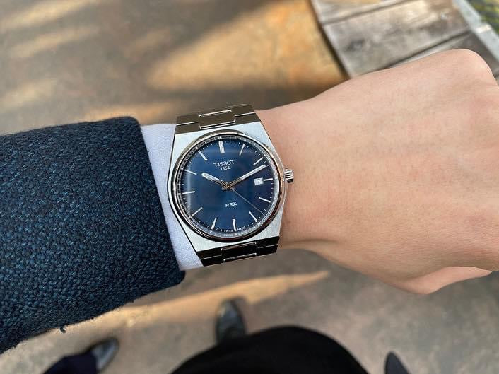 Tissot T Classic PRX Blue Dial Silver Steel Strap Watch For Men - T137.410.11.041.00 Buy Now By Tissot