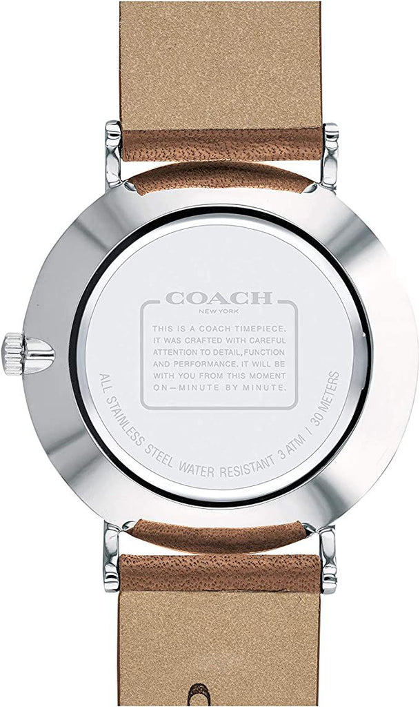 Coach Perry White Dial Brown Leather Strap Watch for Women - 14503514 Buy Now By Coach