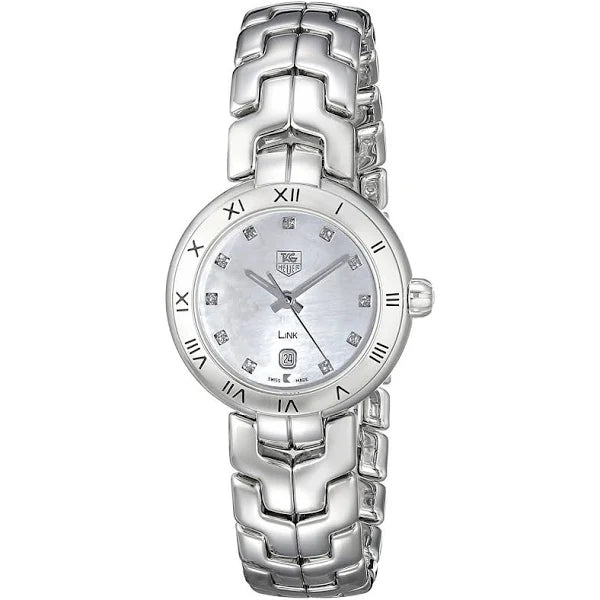Tag Heuer Link Diamonds Mother of Pearl Dial Silver Steel Strap Watch for Women - WAT1411.BA0954 Buy Now By Tag Heuer