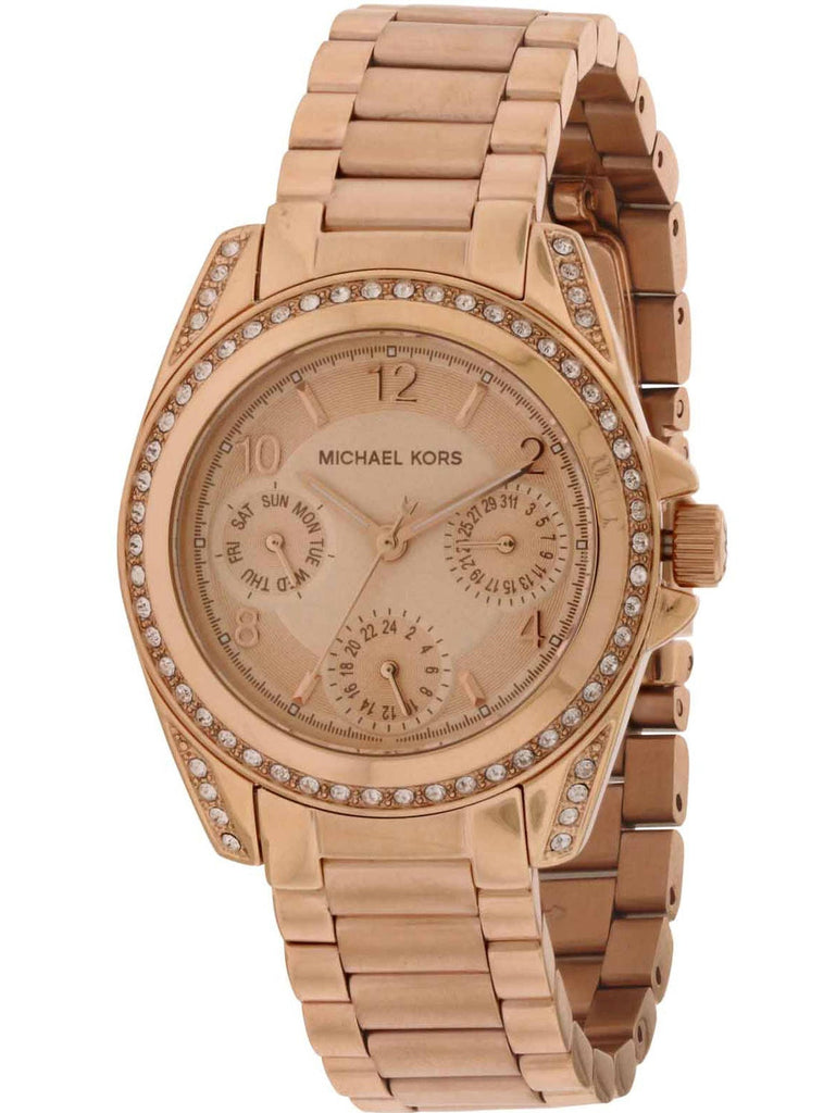 Michael Kors Blair Rose Gold Dial Rose Gold Steel Strap Watch for Women - MK5613 Buy Now By Michael Kors
