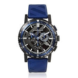Burberry The City Sport Chronograph Black Dial Blue Rubber Strap Watch For Men - BU9807 Buy Now By Burberry