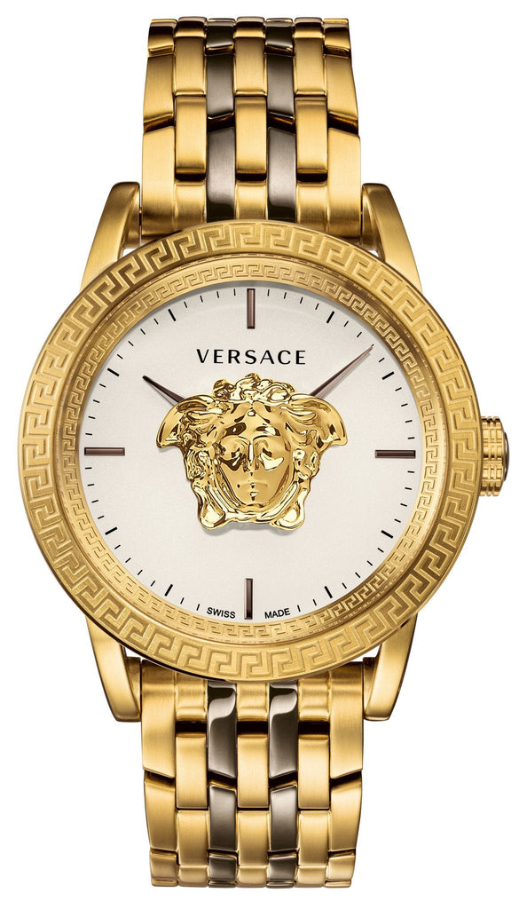 Versace Palazzo Empire White Dial Two Tone Steel Strap Watch for Men - VERD00418 Buy Now By Versace