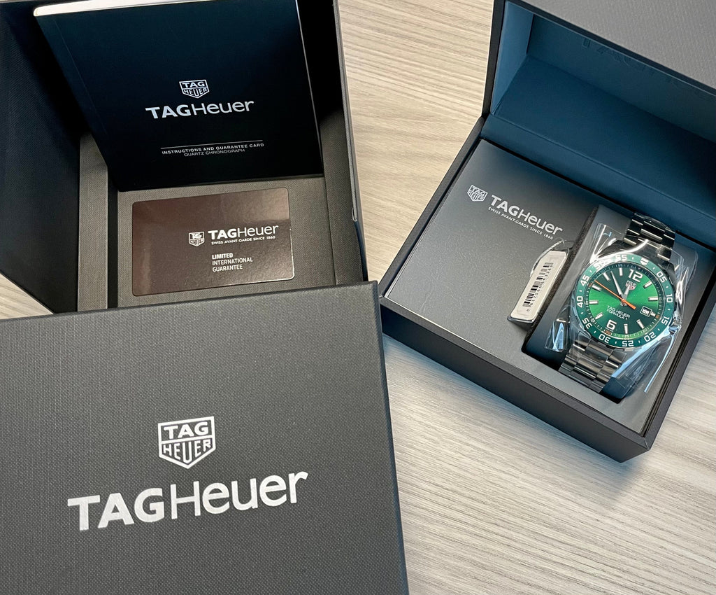 Tag Heuer Formula 1 Limited Edition Green Dial Silver Steel Strap Watch for Men - WAZ1017.BA0842 Buy Now By Tag Heuer