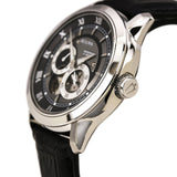 Bulova BVA Classic Automatic Silver Dial Black Leather Strap Watch for Men - 96A135 Buy Now By Bulova