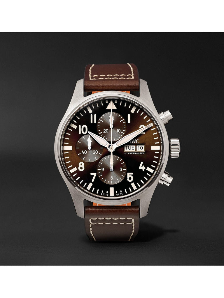 IWC Pilot's Watch Chronograph Edition Brown Dial Brown Leather Strap Watch for Men - IW377713 Buy Now By IWC