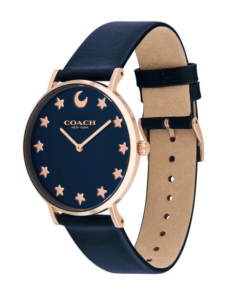 Coach Perry Navy Blue Dial Blue Leather Strap Watch for Women - 14503043 Buy Now By Coach