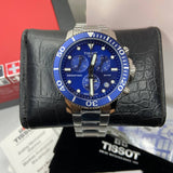 Tissot Seastar 1000 Chronograph Blue Dial Silver Steel Strap Watch For Men - T120.417.11.041.00 Buy Now By Tissot
