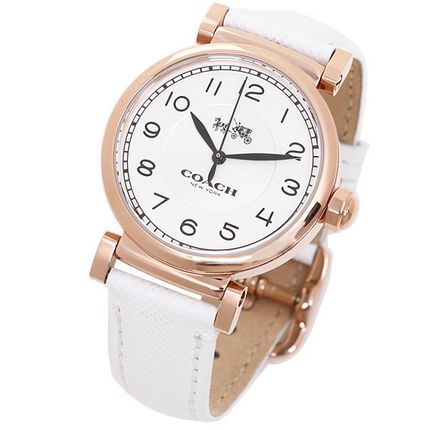Coach Madison White Dial White Leather Strap Watch for Women - 14502408 Buy Now By Coach