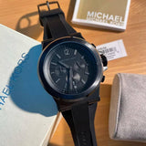 Michael Kors Dylan Black Dial Black Rubber Strap Watch for Men - MK8152 Buy Now By Michael Kors