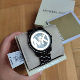 Michael Kors Runway Black Dial Black Steel Strap Watch for Women - MK6057 Buy Now By Michael Kors