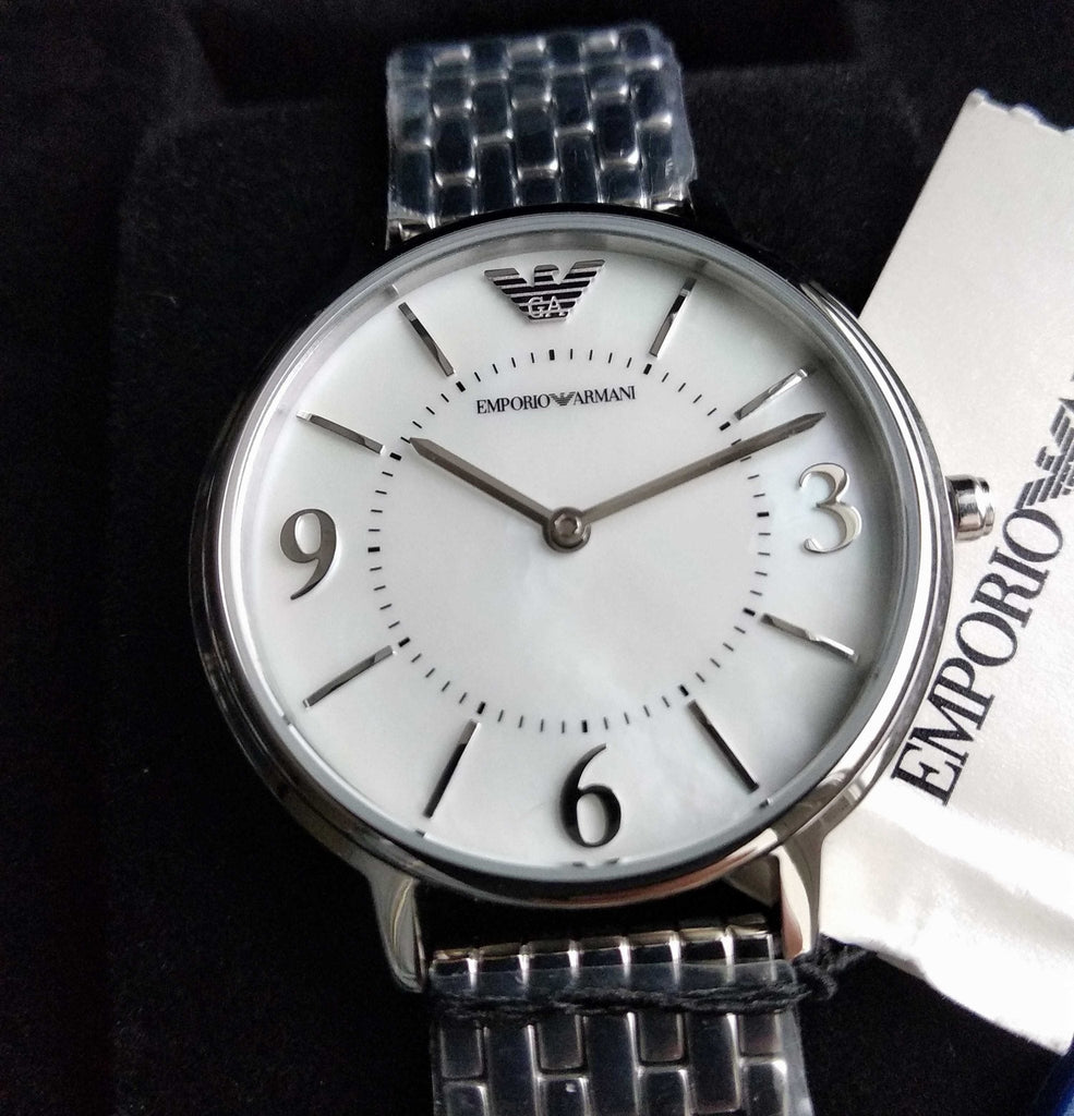 Emporio Armani Kappa Mother of Pearl Dial Silver Steel Watch For Women - AR2507 Buy Now By Emporio Armani