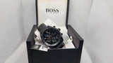 Hugo Boss Grand Prix Black Dial Black Leather Strap Watch for Men - 1513474 Buy Now By Hugo Boss