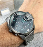 Diesel Uber Chief Black Dial Grey Stainless Steel Strap Watch For Men - DZ7372 Buy Now By Diesel