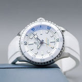 Breitling Superocean Automatic 36 White Dial White Rubber Strap Watch for Men - A17377211A1S1 Buy Now By Breitling