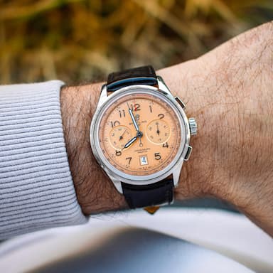 Breitling Premier B01 Chronograph 42 Beige Dial Brown Leather Strap Watch for Men - AB0145331K1P1 Buy Now By Breitling