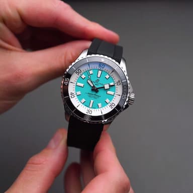 Breitling Superocean Automatic 44 Turquoise Dial Black Rubber Strap Watch for Men - A17376211L2S1 Buy Now By Breitling