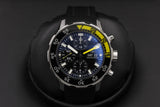 IWC Aquatimer Automatic Chronograph Black Dial Black Rubber Strap Watch for Men - IW376709 Buy Now By IWC