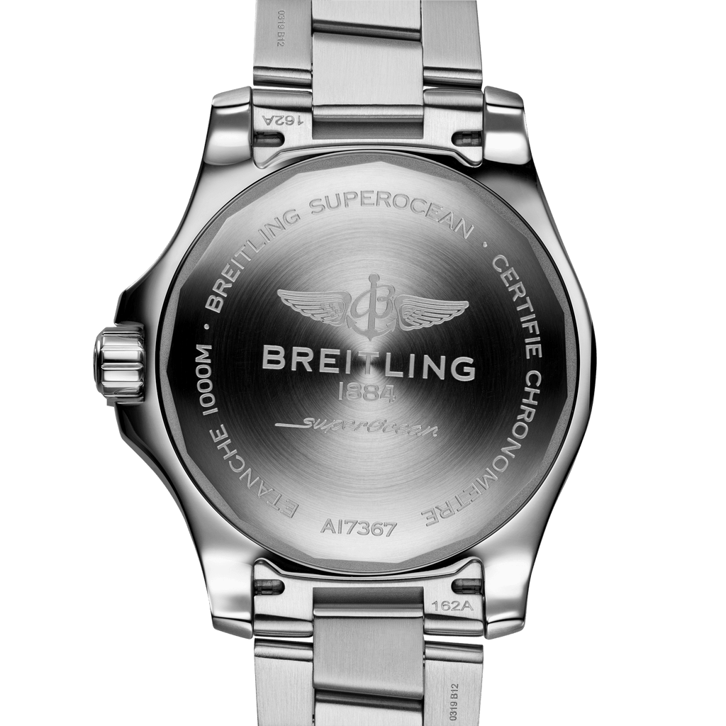 Breitling Superocean Automatic 44mm Black Dial Silver Steel Strap Watch for Men - A17367D71B1A1 Buy Now By Breitling