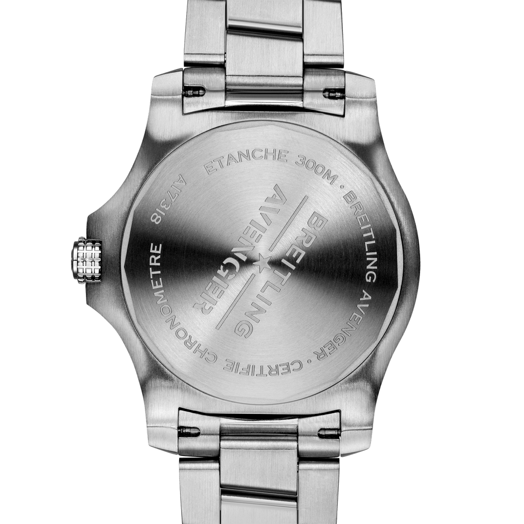 Breitling Avenger Automatic 43mm Black Dial Silver Steel Strap Watch for Men - A17318101B1A1 Buy Now By Breitling