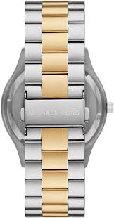 Michael Kors Slim Runway Quartz Green Dial Two Tone Steel Strap Watch for Women - MK9149 Buy Now By Michael Kors