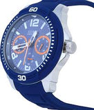 Guess Trade Blue Dial Blue Silicone Strap Watch for Men - W0967G2 Buy Now By Guess