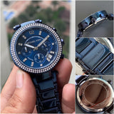 Michael Kors Parker Chronograph Blue Dial Blue Steel Strap Watch For Women - MK6418 Buy Now By Michael Kors