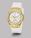 Guess Venus Diamonds White Dial White Rubber Strap Watch for Women - GW0118L5 Buy Now By Guess