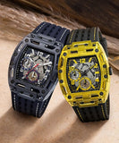 Guess Phoenix Chronograph Black Dial Black Rubber Strap Watch for Men - GW0499G1 Buy Now By Guess